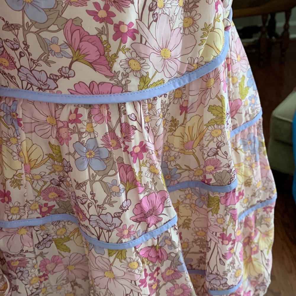 AUREUM Floral Long Sleeve Dress - Pink and Purple - Picture 3 of 6